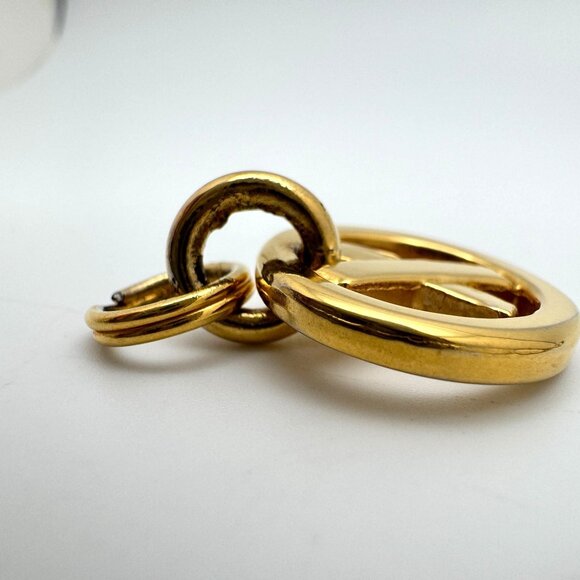 Paloma Picasso Gold Tone Keychain Pendant Charm Only 1" Without Chain Round - Picture 4 of 6